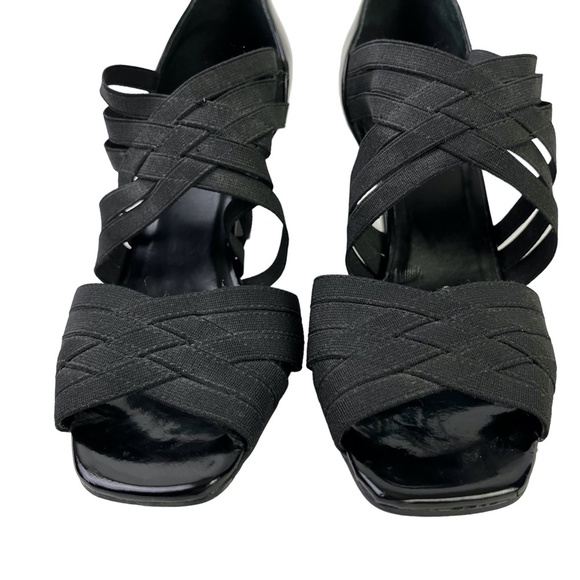 Vaneli Van Eli Women's Square Open Toe High Heels Sandals Shoes Real Leather 7.5 - Picture 2 of 15